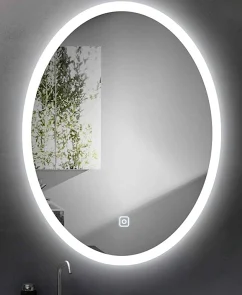 Round mirror back ligth